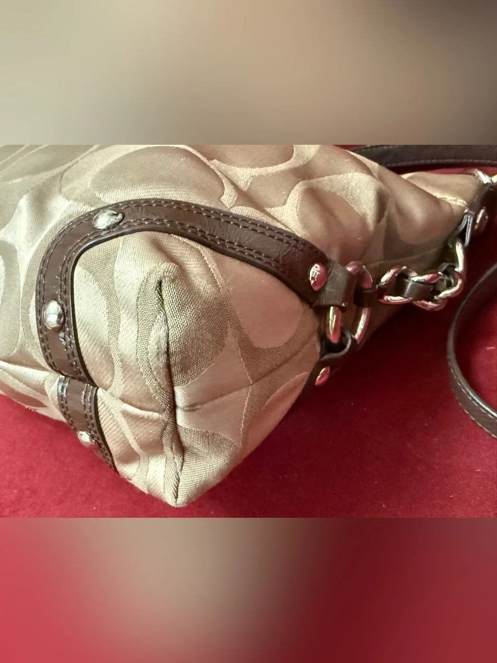Coach satin signature